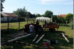 Elkészült a szín a Tájháznál!