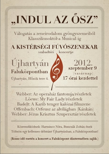 A Kistérségi Fúvószenekar Újhartyánban