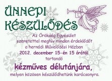 Ünnepi készülődés – karácsonyi kézműves délután
