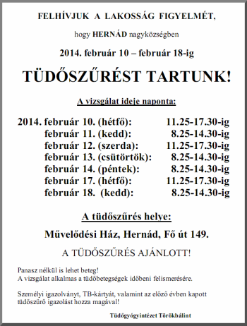 Tüdőszűrés