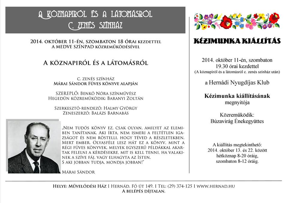 Márai Sándor és a kézimunkák