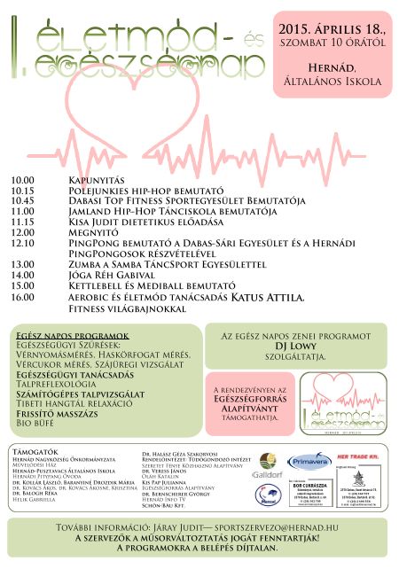 I. Életmód- és Egészségnap