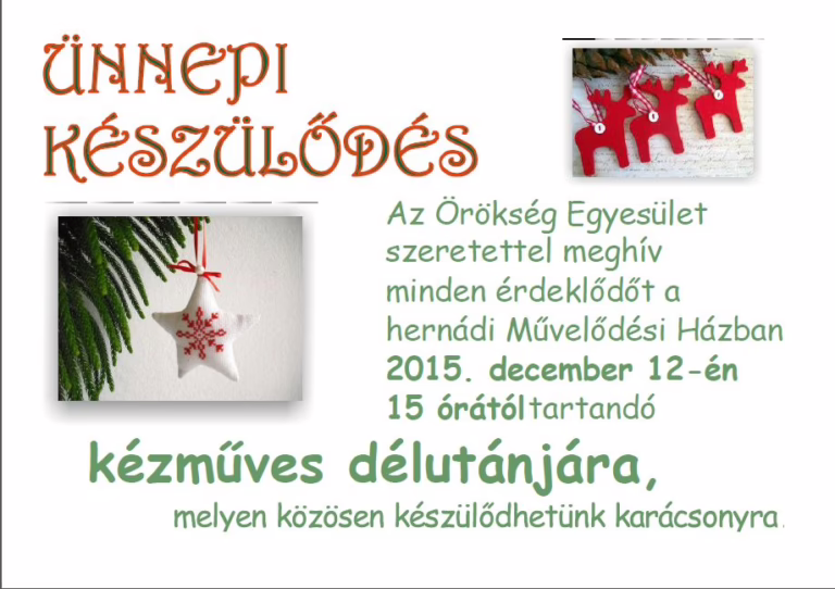 Karácsonyi készülődés