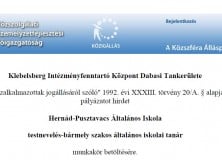 Pedagógusokat keresünk!