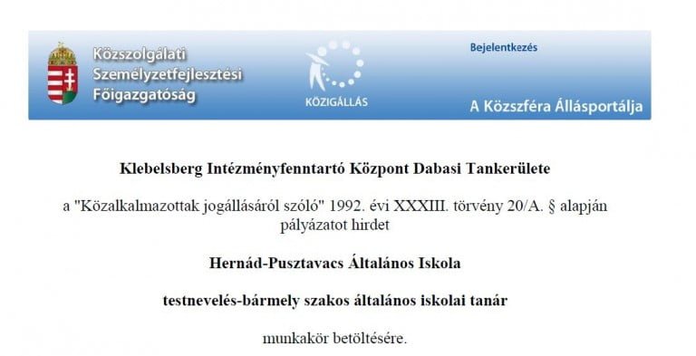 Pedagógusokat keresünk!