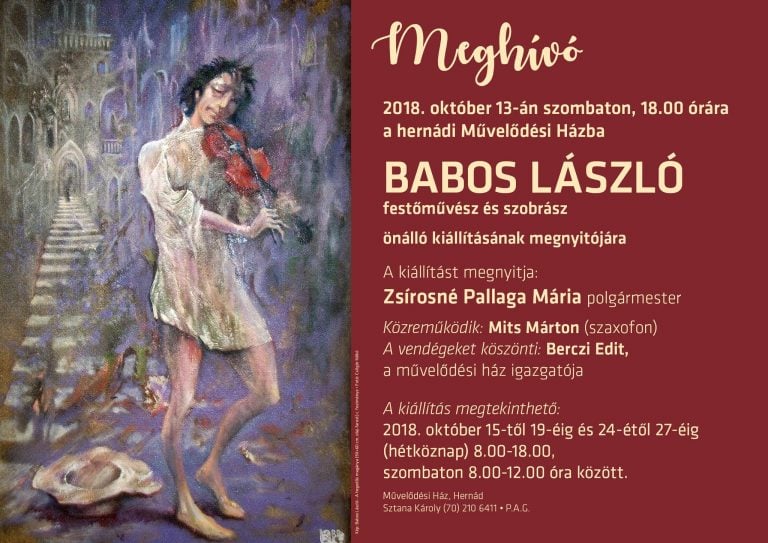 Babos László ismét kiállít Hernádon!