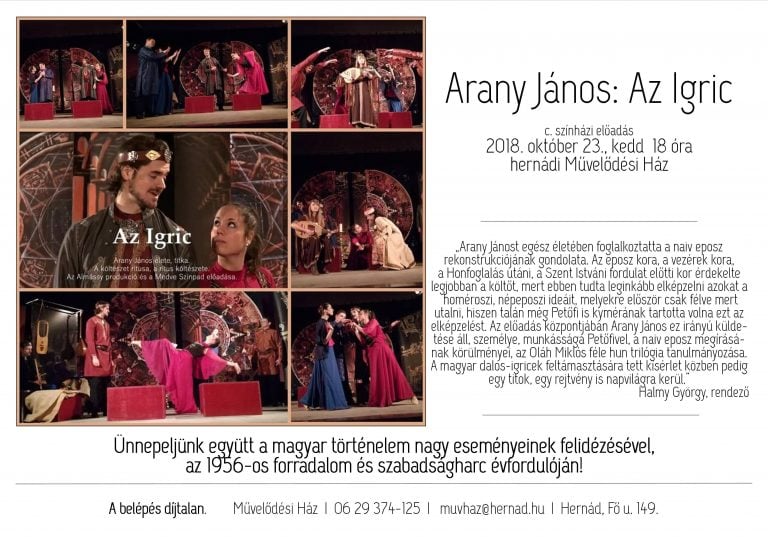 Arany János dalos igriceivel ünnepelünk a nemzeti ünnepen