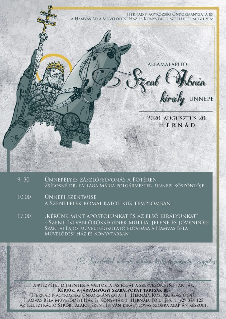 Meghívó Szent István király ünnepének eseményeire