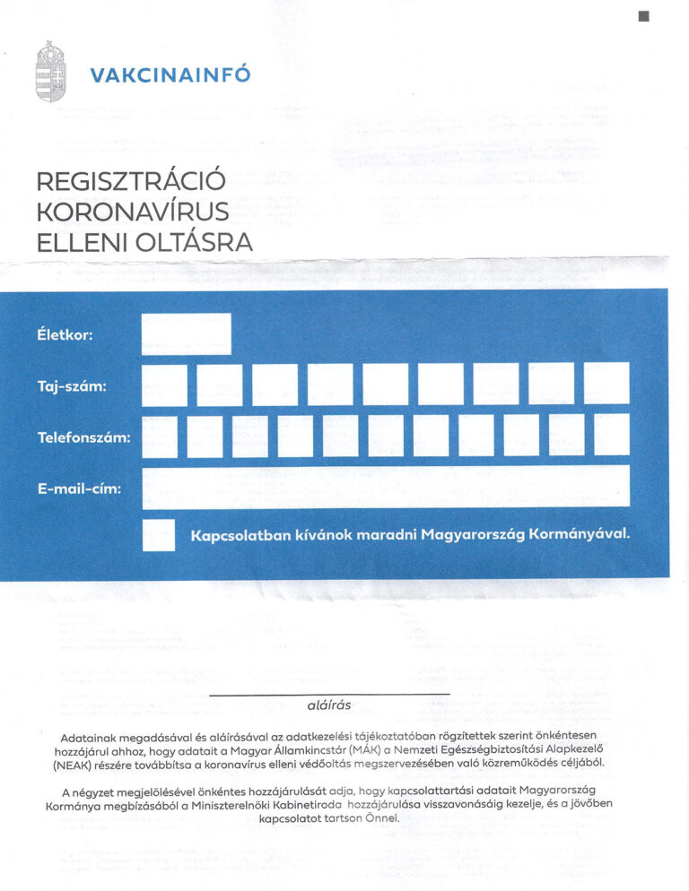 Segítséget nyújtunk az oltás-regisztrációhoz