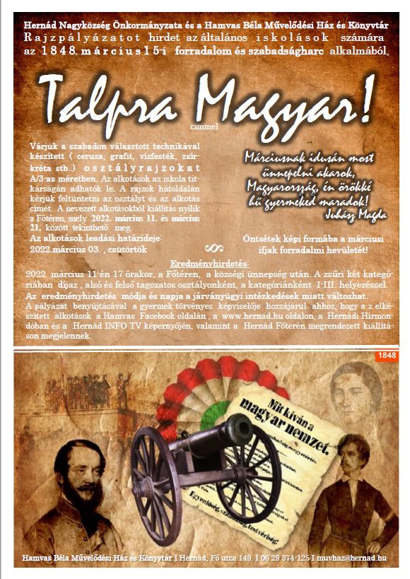 Talpra magyar! – rajzpályázat és kiállítás