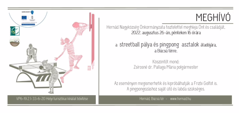 Új sportolási lehetőségek a Búcsú téren! – meghívó