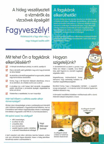 Fagyveszély tájékoztató