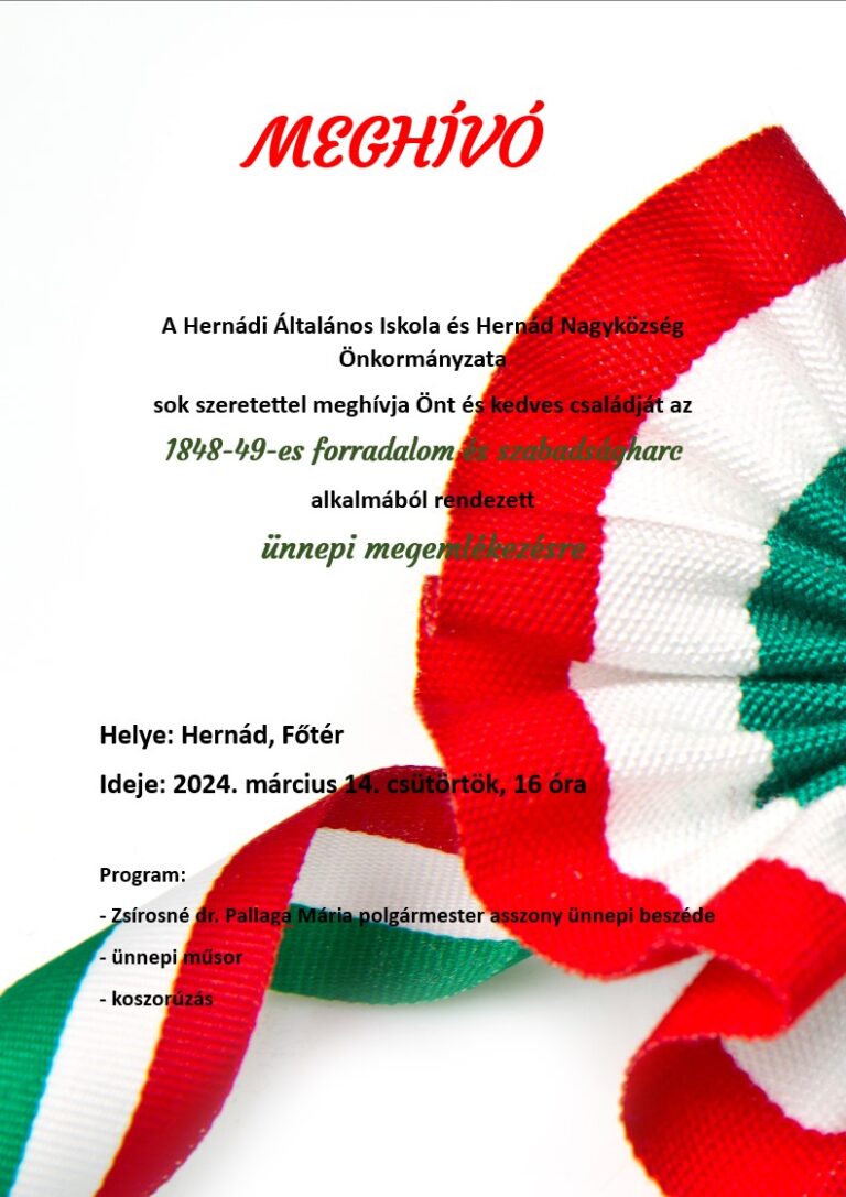 Ünnepség a Főtéren a forradalom és szabadságharc emlékére