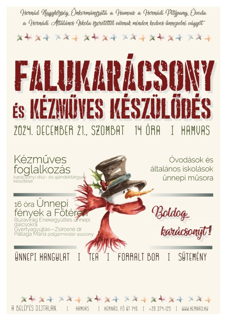 Meghívás falukarácsonyra