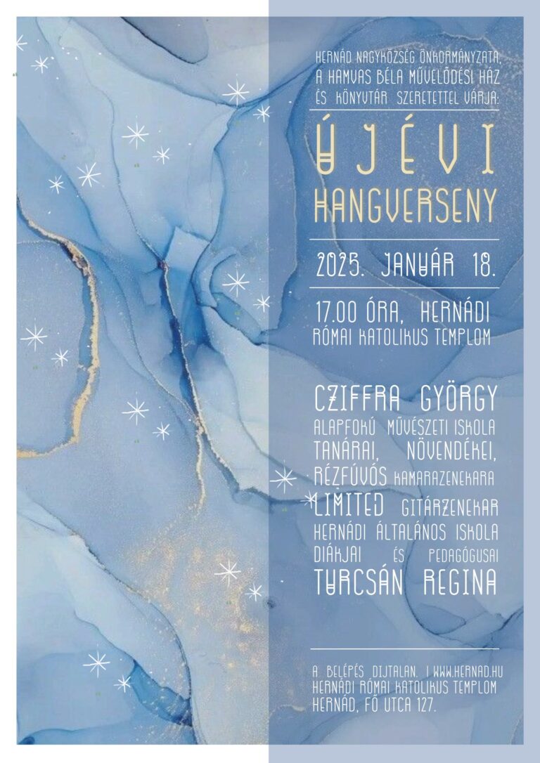 Hangversennyel köszöntjük az új esztendőt