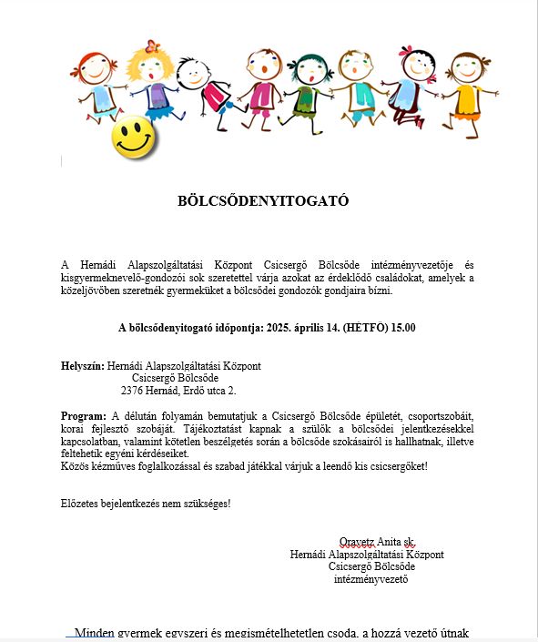 Bölcsődenyitogató