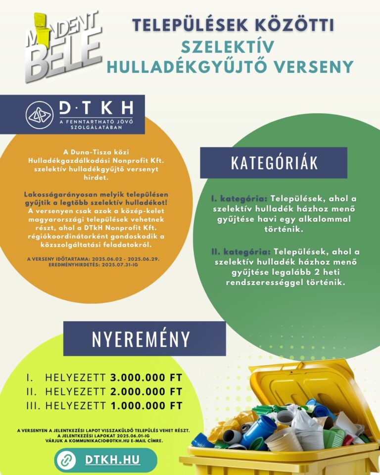 Mindent bele! Szelektálj okosan! – JÚNIUS 11.