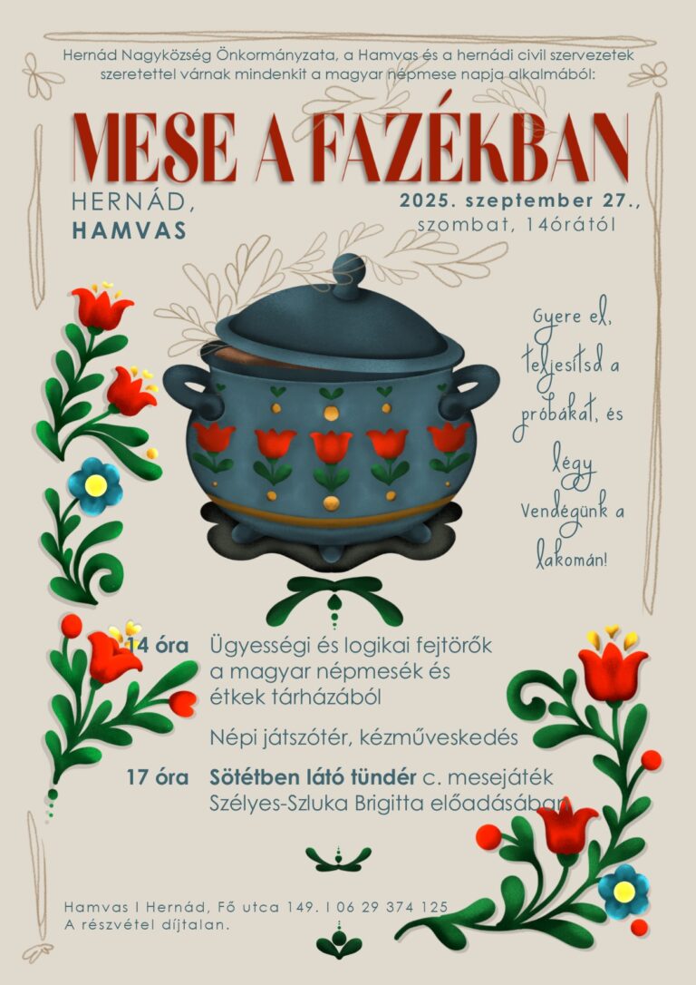 Mese a fazékban – kulturális és gasztronómiai rendezvény