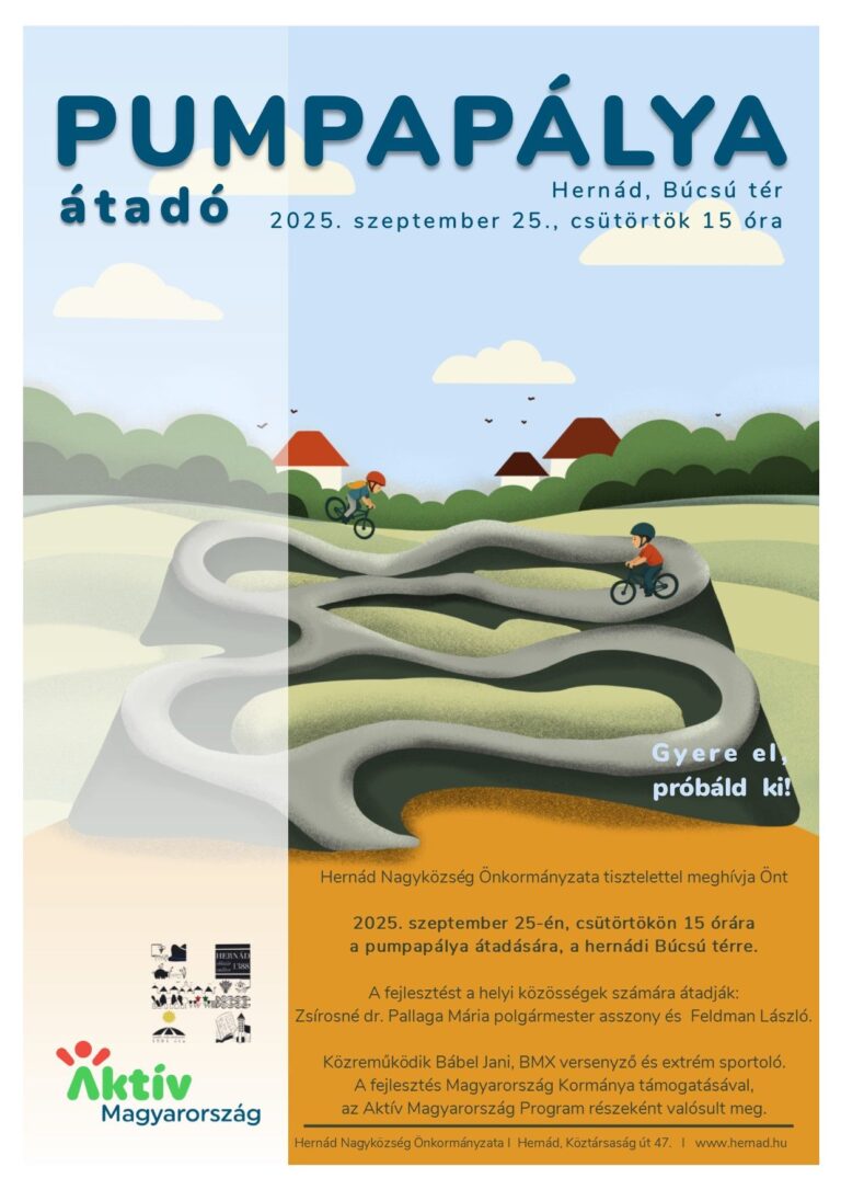 Szeptember 25-én birtokba vesszük a pumpapályát!
